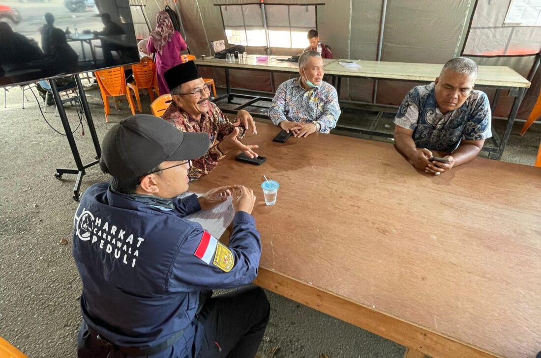 Harkat Cakrawala Peduli HUmainement Concernes Koneq Media Aksi Kemanusiaan Aceh Sumatera