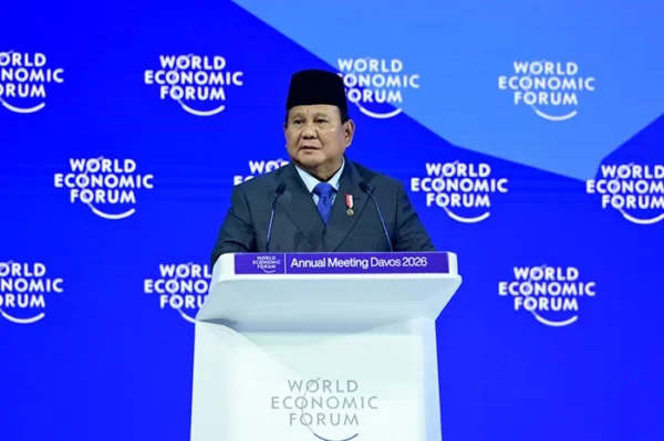 Prabowo Subianto di World Economic Forum 2026 Indonesia Defese Koneq